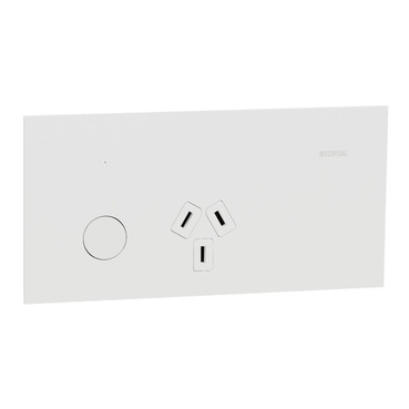 Clipsal Solis T Series, Single Switch Power Point, Smart Switch, Horizontal Mount, 230V-240V, 10A