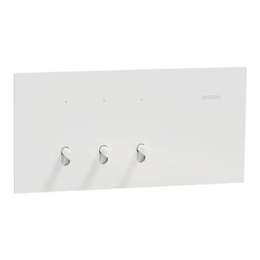 Clipsal Solis T Series, Flush Switch, Horizontal Mount, 3 Gang, 230V-240V, 10AX 1-Way/2-Way