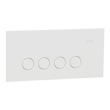 Clipsal Solis, Flush Switch, Horizontal Mount, 4 Gang, 230V-240V, 10AX 1-Way/2-Way