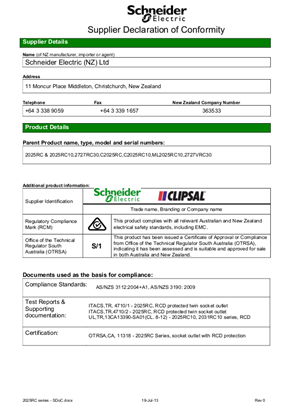 Classic C2000 Series, Declaration of Conformity