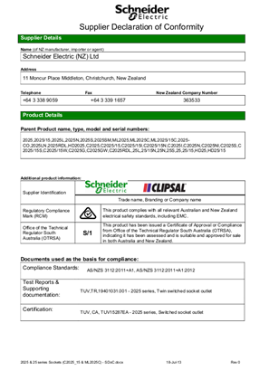 Classic C2000 Series, Declaration of Conformity