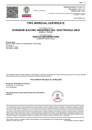 39346_B1_BV_Marine Type Approval Certificate_Compact INS/INV