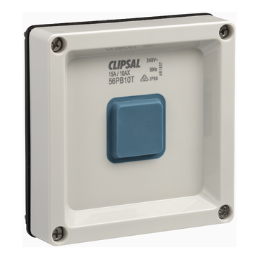 Clipsal - 56 Series, Push-button BLE Time Delay Switch, 10AX, 15A, 240V, Less Enclosure