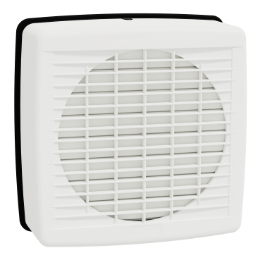 Airflow, Exhaust Fan, Window, 200mm Blade Dia, Auto Louvre, White