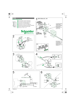 Rotary handle for C60-120, NC45-100-125 - Instruction Sheet