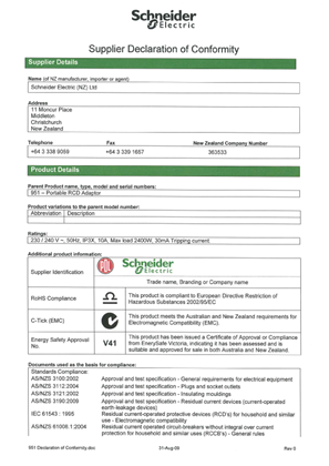 Classic C2000 Series, 951, Declaration of Conformity