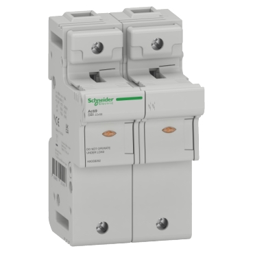 "ACTI9 SBI Olvadóbiztosítós szakaszoló, 2P, 22x58mm, 660V-80A, 500V-100A" A9GSB292