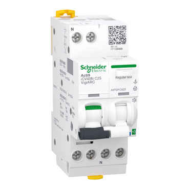 ACTI9 Active iCV40N VigiARC, A-SI osztály, 1P-N, C, 25A, 30mA A9TDFC625