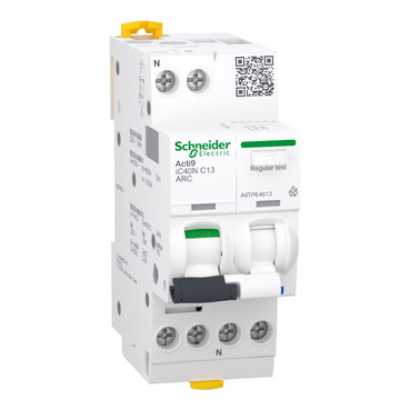 ACTI9 iC40N ARC, 1P-N, C, 13A A9TPE4613