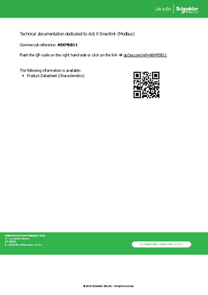 A9XMSB11 - Technical Product Datasheet