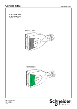 KBC1oDCB4o - 10/16A TAP-OFF UNIT - Instruction Sheet