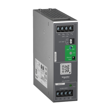 Szabályozott tápegység, 380...500V AC, 24V, 5A, 3 fázis, univerzális ABLU3A24050