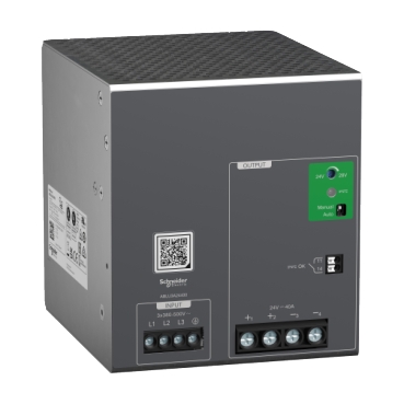 Szabályozott tápegység, 380...500V AC, 24V, 40A, 3 fázis, univerzális ABLU3A24400