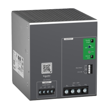 Szabályozott tápegység, 380...500V AC, 48V, 20A, 3 fázis, univerzális ABLU3A48200
