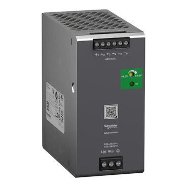 Szabályozott tápegység, 100...240V AC, 48V, 5A, egyfázisú, optimalizált ABLS1A48050