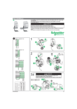 Instruction Sheet - Acti9 Vigi iC60 1P+N & 3P+N