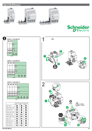 Instruction Sheet for Vigi iC60 2P - 3P - 4P