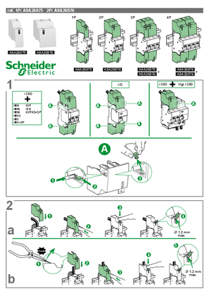 Screw shield, Terminal shield, Inter-pole barrier - Instruction Sheet