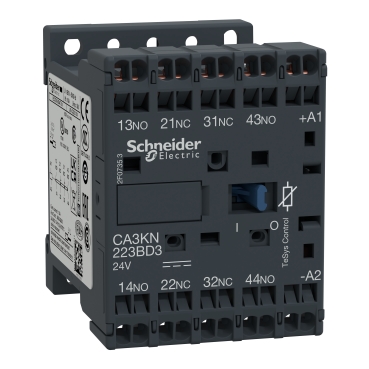 TeSys K control relay - 2 NO + 2 NC - <= 690 V - 24 V DC standard coil CA3KN223BD3