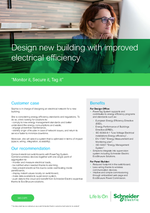 Design new building with improved electrical efficiency