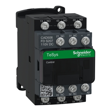TeSys D control relay - 5 NO - 690 V - 110 V DC standard coil CAD506FDS207