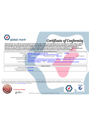 RCM Certificate of Conformity (Approval)