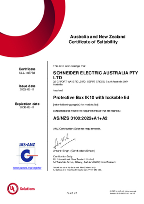 Pro Series, P223H-3A Protective Box IK10 Lockable, Certificate, RCM, ULNZ LTD