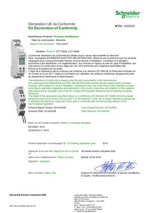 EU declaration of conformity