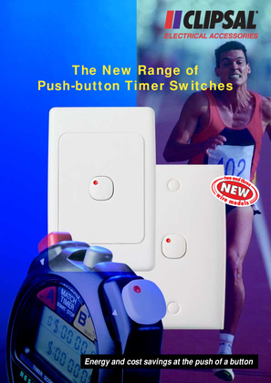 The new range of push-button timer switches