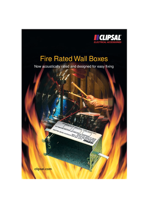 Fire Rated Wall Boxes, Now acoustically rated and designed for easy fixing