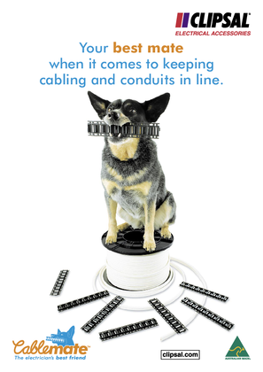 Clipsal Cablemate, your best mate when it comes to keeping cabling and conduits inline