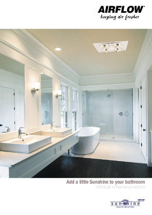 Airflow 7500ATP, 7600ATP, Add a little Sunshine to your bathroom with built-in thermal protection, 20233