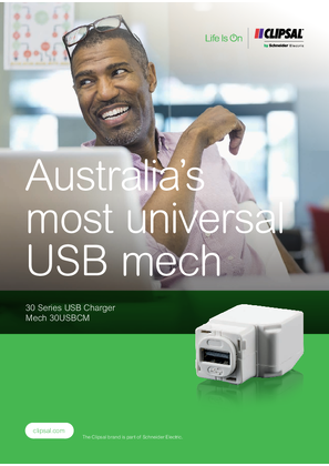 30USBCM -30 Series USB Charger Mech. Australia’s most universal USB mech, 998-19700460_AU