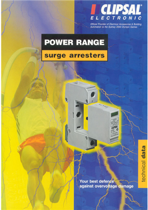 Power Range Surge Arresters Technical Data, 262-625