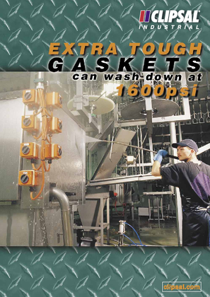 Extra Tough Gaskets can wash down at 1600psi