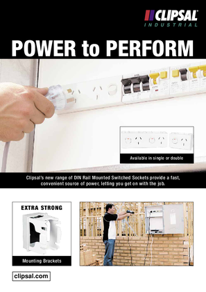 Power to Perform, DIN Rail mounted Switched Sockets