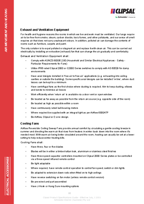 Technical Specifications - Exhaust and Ventilation Equipment