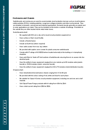 Technical Specifications - Enclosures and Chassis