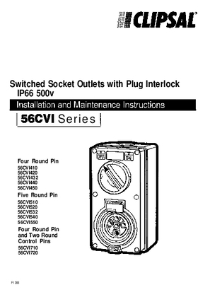 Installation Instructions - 56CVI Series and maintenance instructions - F1388