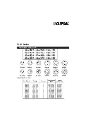 Installation Instructions - 56AI Series - F399/02