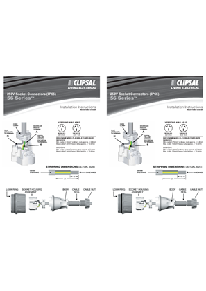 Installation Instruction - F2100 - 56 Series 56CSC310, 56CSC315, 15752