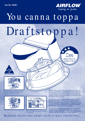 Installation Instructions - CEDS1 You canna toppa Draftstoppa! 4542