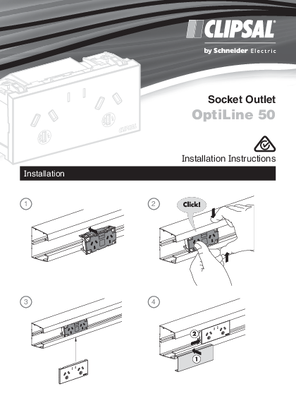 Installation Instructions - F2450/01 - OptiLine 50 Socket Outlet, 27264
