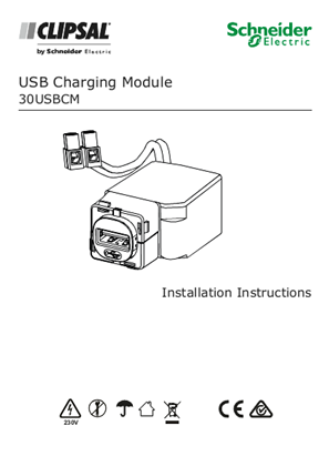 Installation Instructions - F2449/02 - 30USBCM USB Charging Module