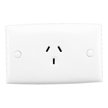 Standard Series, Automatic Single Socket Outlet, 250VAC, 10A, 1 Pole