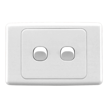 2000 Series, Flush Switch, 2 Gang, 250VAC, 10A, Weatherproof, Horizontal