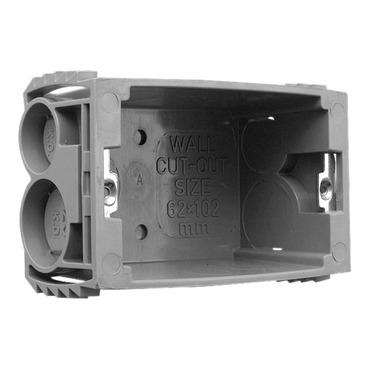 Clipsal - Mounting Accessories, Wall Boxes Plastic, 1 Gang With Sliding Nuts
