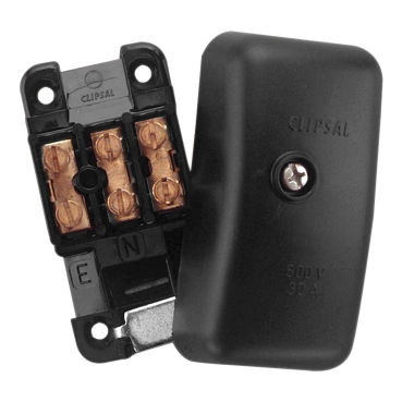 Clipsal - General Accessories, Junction Box, Miniature, With Cover And Three X Two Screw Terminal