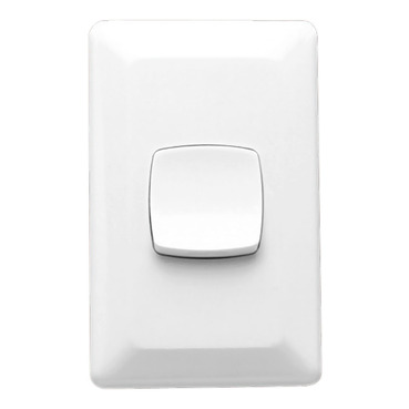 Prestige Series, Flush Switch, 1 Gang, 250VAC, 15A, Standard, Vertical