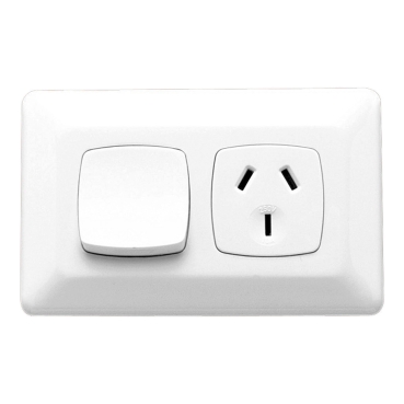 Prestige Series, Single Switch Socket Outlet, 250V, 10A, Horizontal, Standard Size